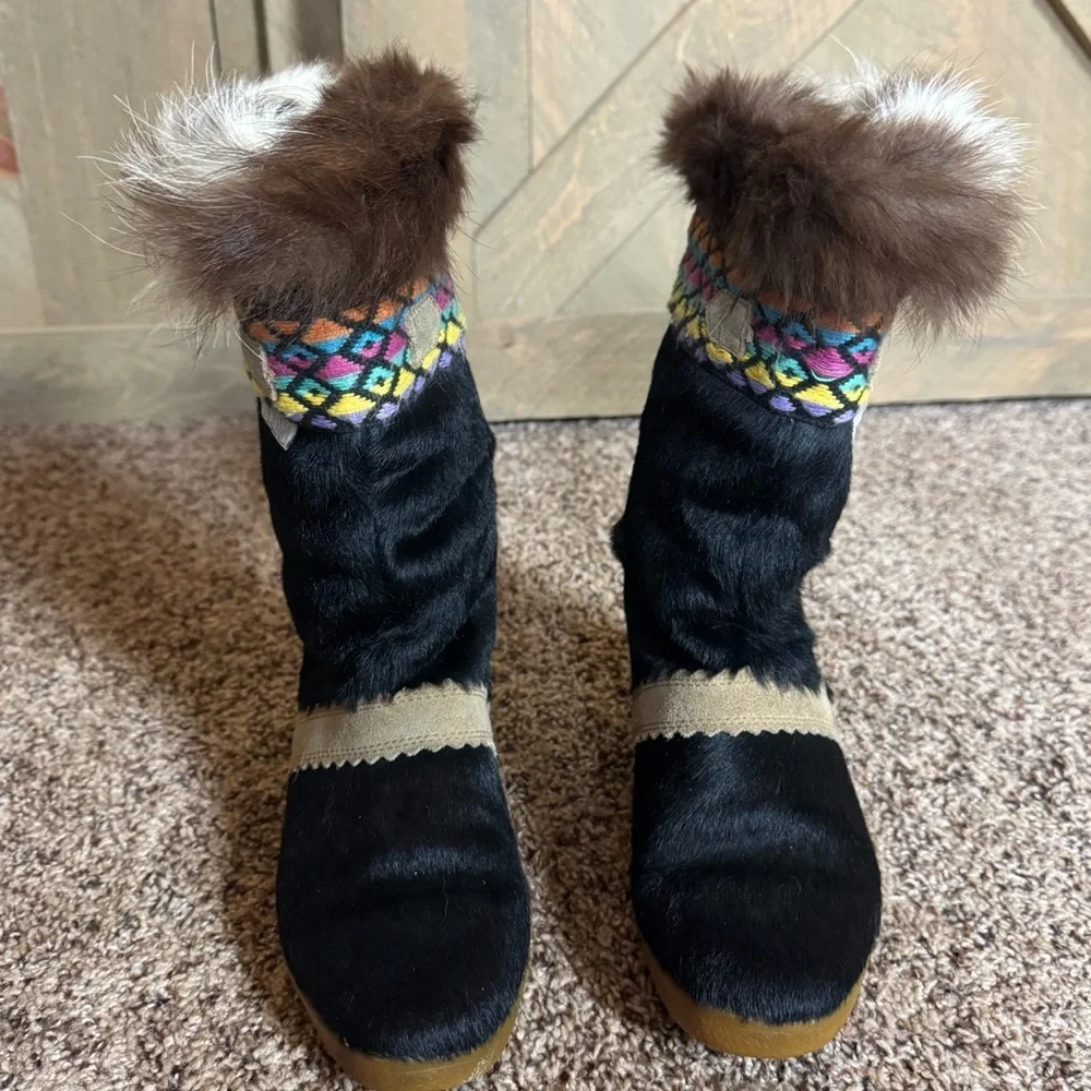 Tecnica Apres ski fur boots with warm lining Size 38 Made in Italy